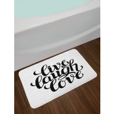 Words Bath Mat