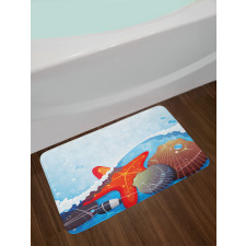 Foaming Ocean Bath Mat