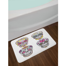 Mexican Skulls Set Bath Mat