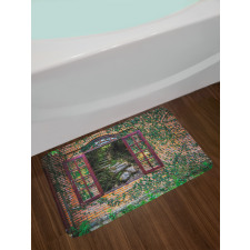 House Forest Wall Bath Mat