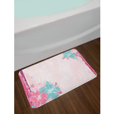 Bouquet of Hibiscus Art Bath Mat