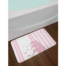 Pink Animals Bath Mat