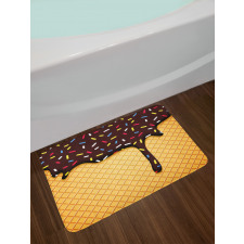 Choco Waffle Bath Mat