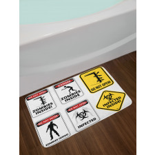 Warning Signs Evil Bath Mat