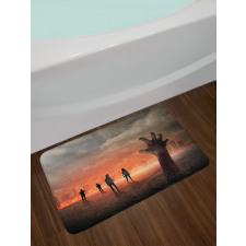 Death Burning City Bath Mat