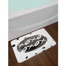 Formless Ink Drops Kiss Hug Bath Mat