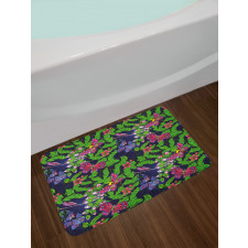 Tropical Vivid Petal Bath Mat