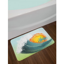 Coconut Palm Trees Bath Mat