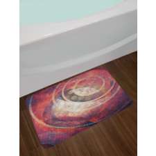 Grunge Circles Bath Mat