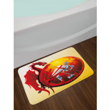 Saint George Fire Spit Bath Mat