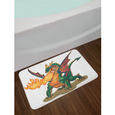 Mythical Monster Mascot Bath Mat