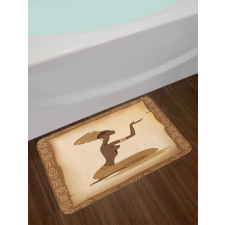 Lady Hand Gesture Bath Mat