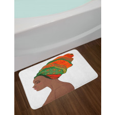 Young Afro Beauty Bath Mat