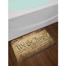 Constitution Text Bath Mat