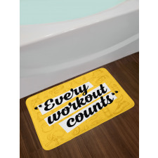 Every Workout Counts Bath Mat