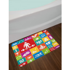 Colorful Health Bath Mat