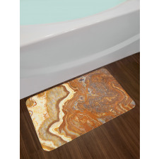 Natural Travertine Facet Bath Mat