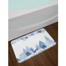 Winter Forest Bath Mat