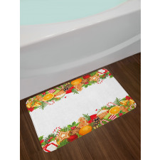 Gingerbread Theme Bath Mat