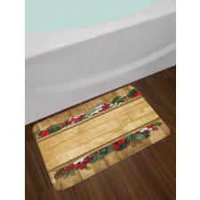 Vintage Noel Greeting Bath Mat