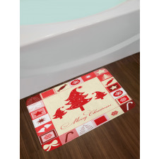 Trees Candy Stars Bath Mat