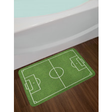 Soccer Stadium Field Bath Mat