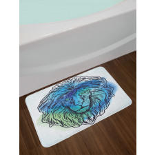 Portrait King of Forest Bath Mat