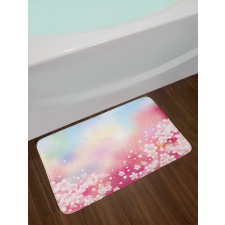 Dreamy Cherry Blossoms Bath Mat