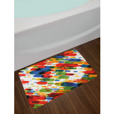 Diagonal Geometric Vibrant Bath Mat