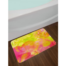 Spring Yard Watercolors Bath Mat