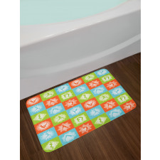 Mind and Body Poses Lotus Bath Mat