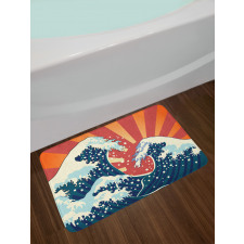 Sunset Surf Water Bath Mat