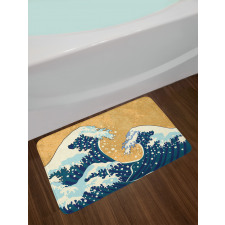 Foamy Sea Storm Bath Mat