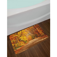 Scenic Outdoors Empty Road Bath Mat