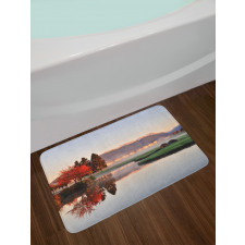 Idyllic Countryside View Bath Mat