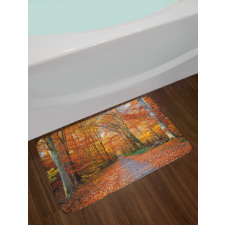 Vibrant Trees Pathway Bath Mat