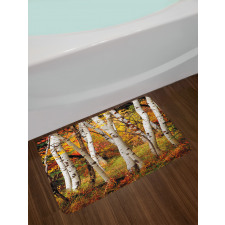 White Birch Trees Serenity Bath Mat