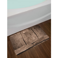 Heart on Wood Bath Mat
