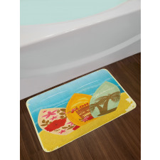 Surfboard Exotic Bath Mat