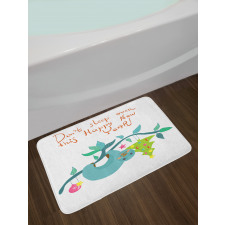 Childish Doodle New Year Bath Mat