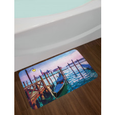 Dreamy View in Evening Bath Mat