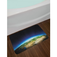 Russia from Space Sky Bath Mat