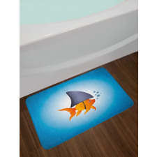 Little Fish Wearing Fin Bath Mat