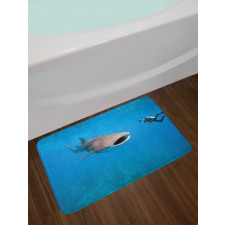 Giant Fish Ocean Diving Bath Mat