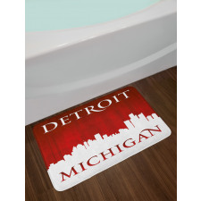 Michigan City Letters Bath Mat