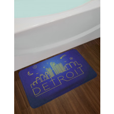 City Sky View Graphic Bath Mat