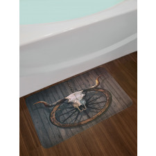 Rustic Skulll Bath Mat