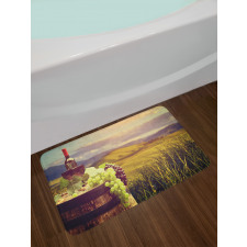 Italy Tuscany Vineyard Bath Mat