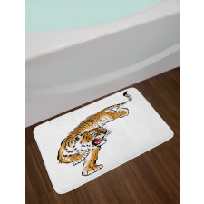 Japanese Hand Drawn Bath Mat