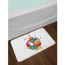 Color Splashes Bath Mat